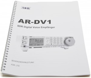 Bedienungsanleitung AOR AR-DV1 deutsch Ringbindung