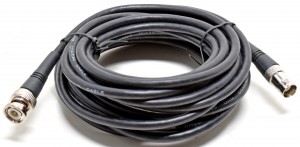 Koax-Kabel mit BNC-Stecker/BNC-Kupplung 5m