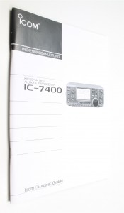 Icom Anleitung IC-7400 deutsch