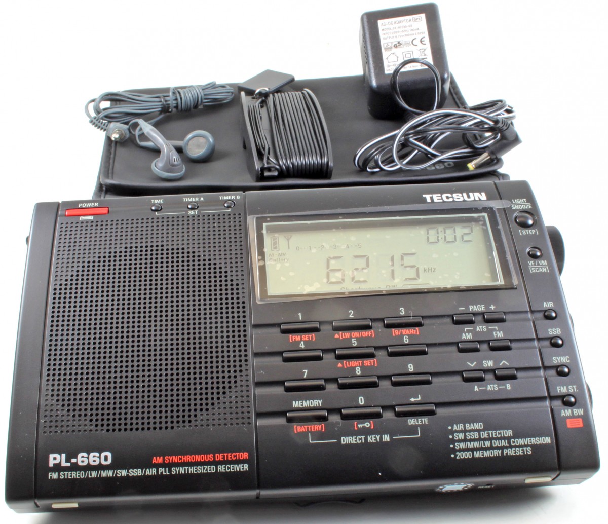 TECSUN PL-660 FM,AM,LW,SW,航空無線、SSB広帯域ラジオ - ラジオ