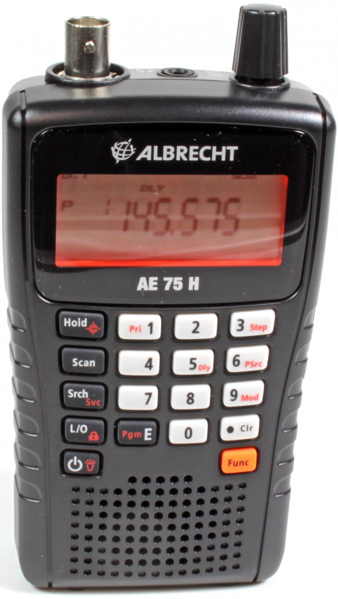 Scanner à large bande Albrecht AE 75H avec appel rapproché