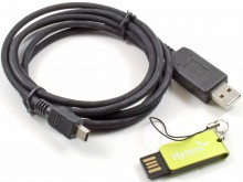 Programmierkit für TC-320 mit USB-Kabel und Software auf USB-Stick