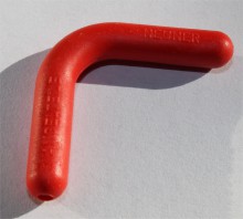Winkelgummi einzeln 90 Grad rot (weich)