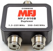 MFJ-916B Duplexer 2m/70cm 3xPL